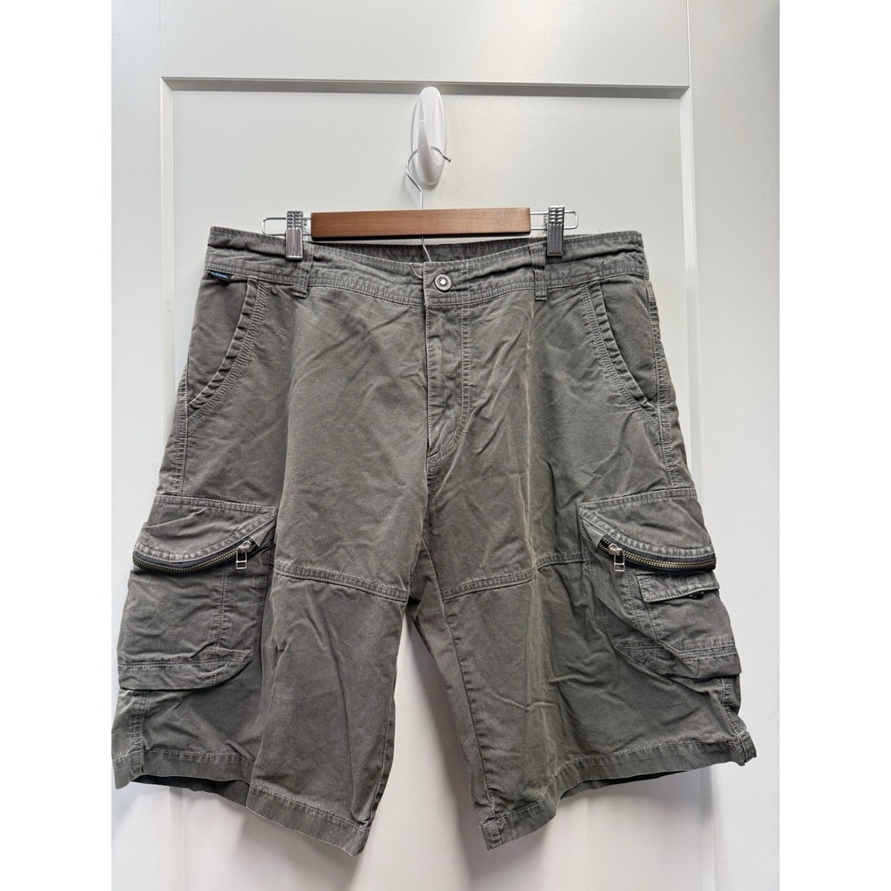 Kuhl Ambush Cargo Shorts Men's 36 Utility Hiking Vintage Patina Dye Gray 5149